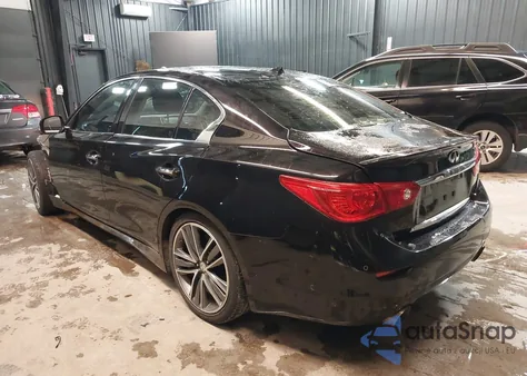 2015 Infiniti Q50 Hybrid Sport from USA, damaged, VIN JN1AV7AP1FM790763